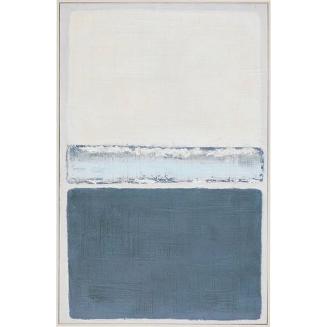 Tela dipinta con cornice jimena blu 116x75cm - Atmosphera créateur d'intérieur (1/4)
