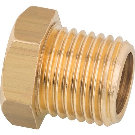 Effebi Reduzierstück kurz gerade, DN 8 1/4") x DN 6 (1/8", 11mm, 10 bar, 80 Grad C, Messing