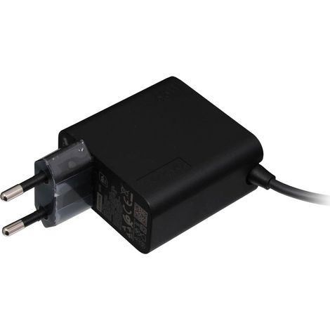 Adaptateur secteur lenovo usb c 65 w 2 broches ue - noir