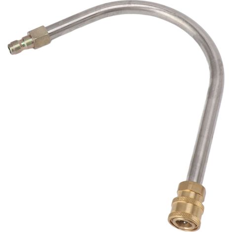 Rallonge pour nettoyeur haute pression en acier inoxydable, laiton, 4000 psi, 1/4 pouce, raccord rapide, nettoyeur haute pression, barre coudée, lance de pulvérisation de rechange, en forme de U