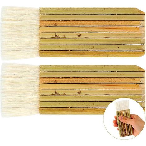 Pinceau mélangeur pour peinture acrylique, pinceau aquarelle en bambou 5,5 cm (1/5)