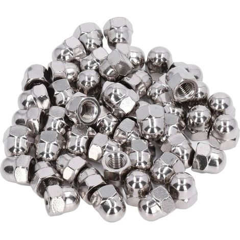 100 Pcs écrou Borgne en Acier Inoxydable,Ecrou,Kit d'accessoires en acier inoxydable,Kit D'assortiment de Capuchons Hexagonaux M3 pour l'entretien et la réparation(316) (1/5)
