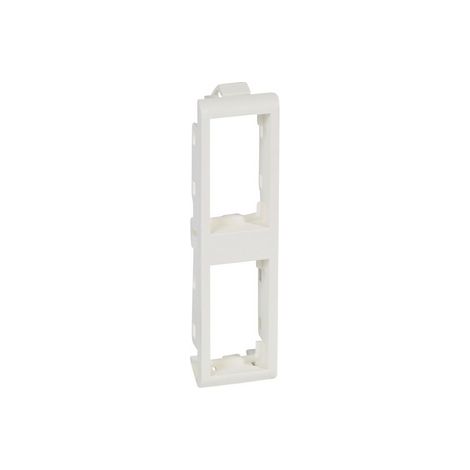 Support de plaque étroit pour paroi mince Batibox 2x1 module vertical blanc LEGRAND 080292