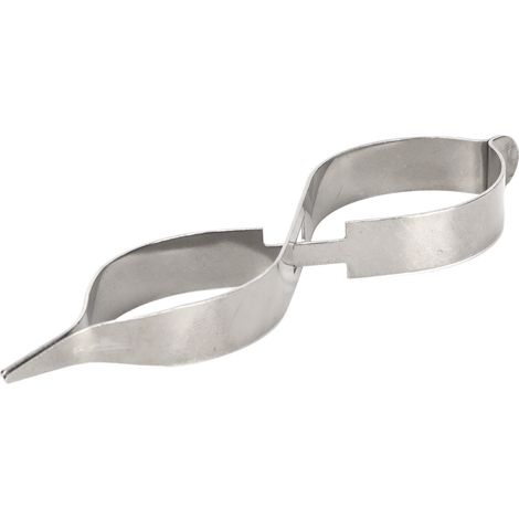 Pince à souder pour bijoux, en acier inoxydable isolé, haute élasticité, pointe droite, verrouillage croisé, clip de rappel (1/5)