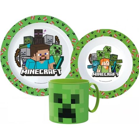 Juego de comida de Minecraft: plato, tazón y taza para cocina (256 unidades) (1/3)