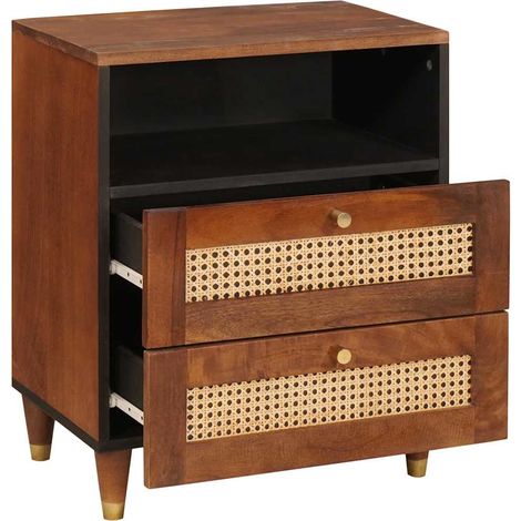 Maison Exclusive - Comodini 50 x 33 x 62 cm Legno di mango massello (1/5)