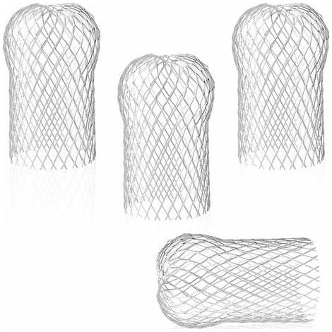 Lot de 4 Filtres de Gouttière en Aluminium - Craudine de Gouttière Flexible et Durable pour Maison Avant-toit Tuyau de Descente contre les feuilles (1/5)