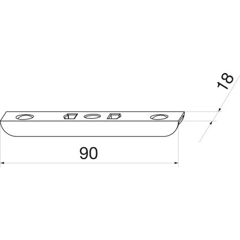 MACO Schließteil Öffnungsbegrenzung, 4L, 9V, silber (55988) (1/2)