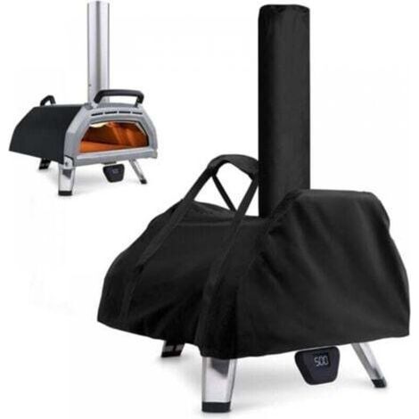 Housse de four à pizza, sac fourre-tout imperméable et résistant aux intempéries, en tissu Oxford, accessoires pour four à pizza, noir, 83 x 52 x 34 cm (1/4)