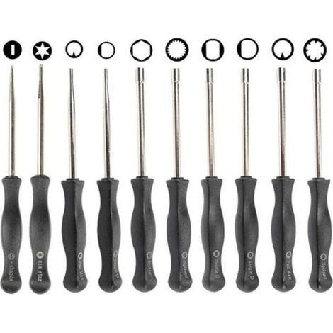 Kit de Reglage de Carburateur - 10 Outils en Metal avec Kit de Nettoyage - Pour Moteurs Thermiques de Tondeuses et Tronconneuses - 1 Piece (1/4)