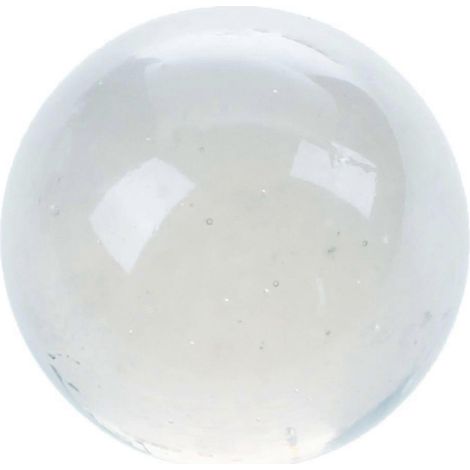 10 billes de verre de 16 mm, boules de verre transparentes, décorées de petites billes colorées. (1/5)
