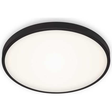 LED Deckenleuchte Deckenlampe 24W 4000K Schwarz-Weiß Ø 38,5cm Briloner