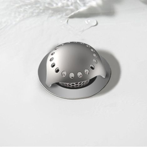 MINKUROW Sifone A Pavimento Rimovibile Anti-Blocco, Raccolta Di Pulizia Del Filtro Per Capelli Della Vasca Da Bagno Delle Fognature Scarico A Pavimento In Acciaio Inox Anti-Blocco (1/5)