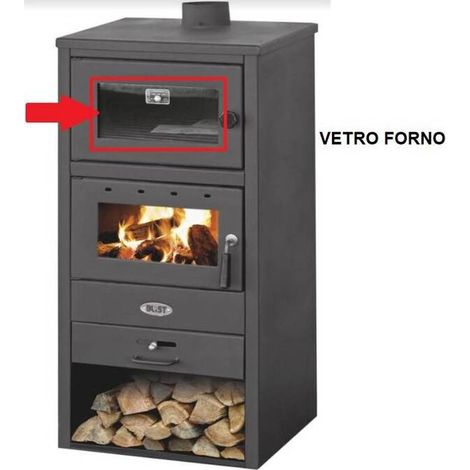 R VETRO FORNO P/STUFA LEGNA C/FORNO BLIST BR