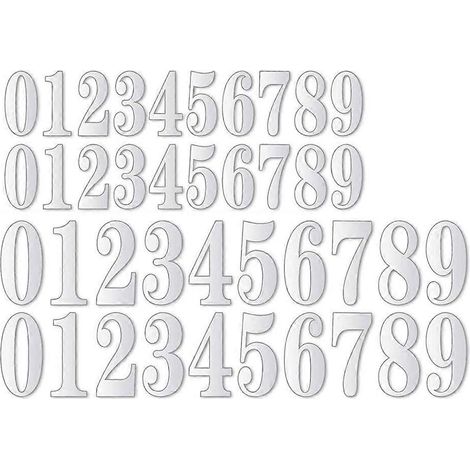Autocollants réfléchissants et imperméables pour numéros de boîte aux lettres, auto-adhésifs pour une utilisation extérieure (1/4)