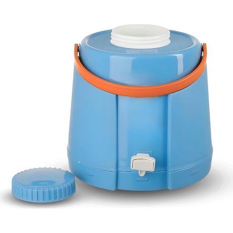 Dispenser thermos portatile con rubinetto da 5,6 litri - Misura 29,3x27x27,5 cm - contenitore bottiglia con manico per bevande (1/5)