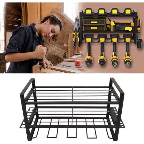 Étagère murale créative pour outils électriques, organiseur de perceuse électrique minimaliste et moderne, étagère de rangement multi-outils (1/5)