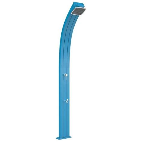 Doccia Solare da Esterno Giardino 30L Miscelatore e Lavapiedi Arkema Spring Blu (1/5)