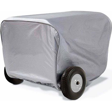 Telo di protezione per generatore inverter e generatore portatile da esterno, argento, 63,5 x 60 x 51,5 cm -Crezuo