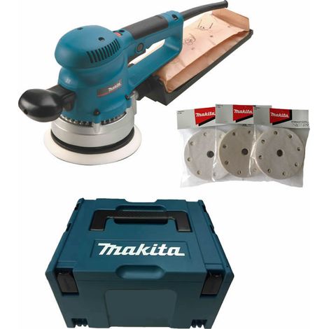 Makita – Ponceuse orbitale 310W 150mm – Pour bois massif et décapage peinture – Moteur à variateur – Système d'extraction poussière – BO6030JX