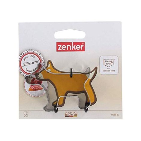 Zenker 44859 Formina Tagliabiscotti Cane, Acciaio Inox (1/3)