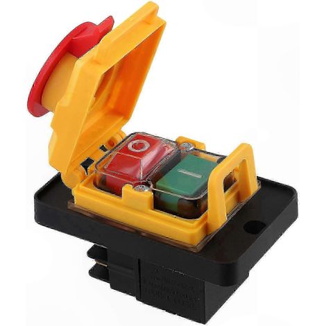 Interrupteur Électromagnétique 16A 250V Protection Outil Électrique Commande à Bouton Magnétique (1/5)