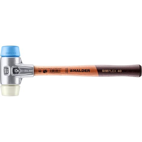 Hammer HALDER SIMPLEX TPE weich / Nylon mit Aluminiumgehäuse und Holzstiel - D=40 mm - 3118.040 (1/5)