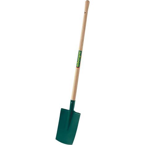 Leborgne – Bêche à rebord pour sols légers – Manche bois pomme certifié PEFC 100% (100cm) – Tête en acier trempé – SKU 305281 (1/10)