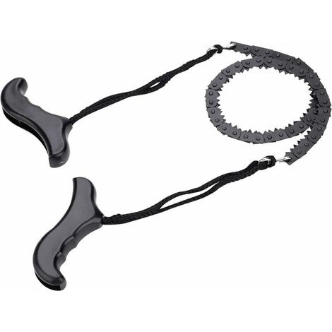 Taschenkettensäge, Überlebenshandsäge, tragbare, leichte Metallkettensäge, Outdoor-Notfall-Überlebenszubehör