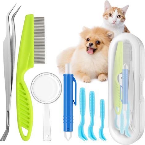 Accessoires pour enlever les tiques pour chiens et chats, accessoires pour enlever les tiques, enlever les tiques, enlever les tiques pour chiens, chats et humains, enlever les tiques facilement (1/5)