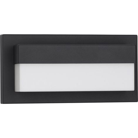 Merano Clovis 29cm Applique Extérieure Moderne Sandy Noir Aluminium LED 18W 2132Lm 3000K IP65