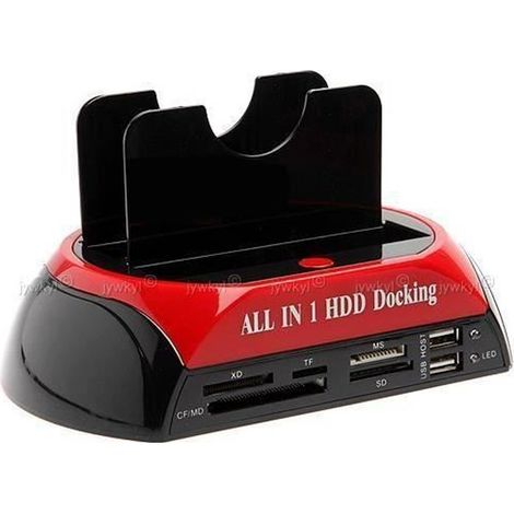 Station d\'accueil pour disque dur - OTB - 2.5\" 3.5\" - USB e-SATA - Démontage sans outil - Noir-Ywey (1/5)