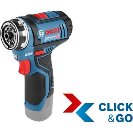 Bosch Akku-Bohrschrauber GSR 12V-15 FC FlexiClick Solo - 06019F6004