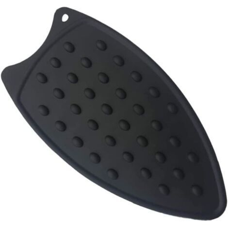 Lntyq Tapis de repassage de silicone, garniture multifonctionnelle de repos de fer de silicone pour la planche à repasser, garniture chaude de repos de repassage de protection de sécurité (1/5)