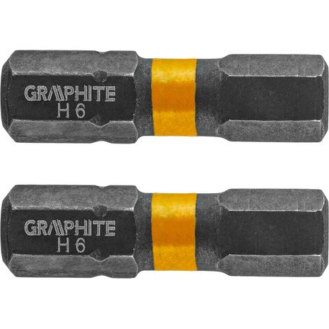 Punte a impatto HEX6 x 25 mm, 2 pezzi. (1/2)