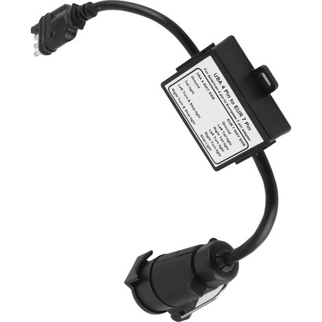US-amerikanischer 4-Pin-auf-EUR-7-Pin-Anhängerlichtadapter für separate Brems-/Stoppsignale