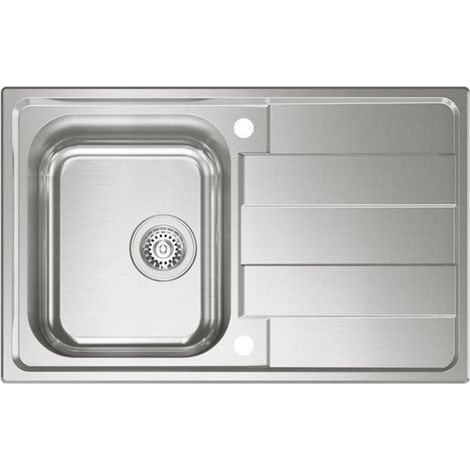 Naber Einbauspülen-Set Riva 1 Edelstahl mit Küchenarmatur Drive 1 Chrom Hochdruck (1/3)