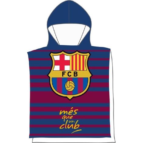 Poncho de toalla FC Barcelona de secado rápido con capucha LEWANDOWSKI SZCZĘSNY BARCA (1/2)