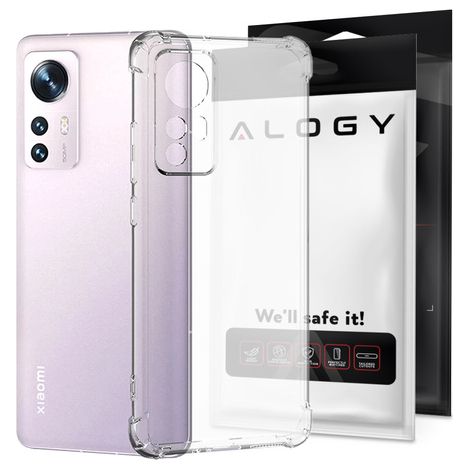 Custodia protettiva in silicone antiurto Alogy per Xiaomi 12 5G trasparente (1/4)