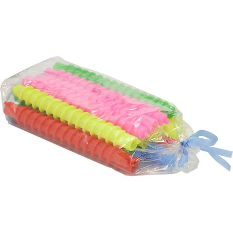 Juego de 17 rulos espirales para permanente, herramientas para peinar y rizar el cabello para mujeres y niñas, colores surtidos. (1/5)