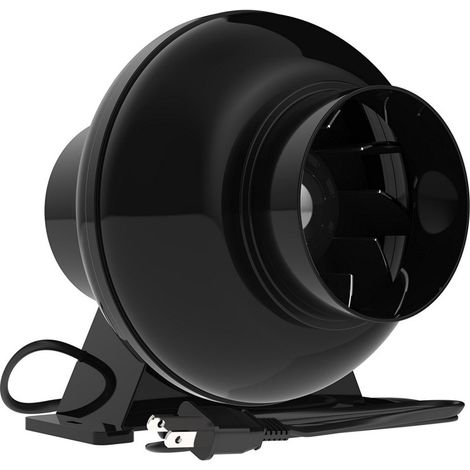 4" (ca. 10,2 cm) 195 CFM Inline-Kanallüftungsventilator für Hydrokultur-Zuchtzelte