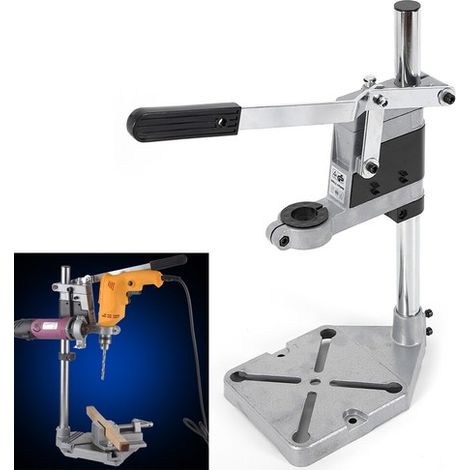 Adjustable Hand Drill Press Bench Stand Workbench Pillar Clamp Drilling Collet (1/5)