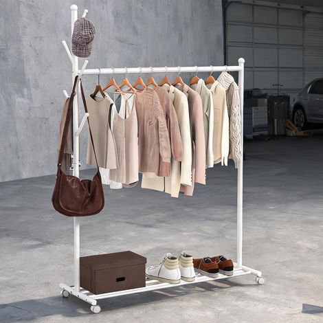 SunJet Porte-manteau, vestiaire sur pied, Portant à vêtements 3-en-1 - Réf. 2C5BLOEHFO7N (1/5)