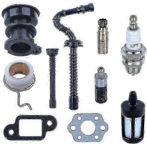 Ansaugkrümmer-Ölpumpen-Schnecken-Kraftstoffölschlauch-Filter-Kit kompatibel mit Stihl 025 023 021 MS250 MS230 MS210-SZDF SZRH AS