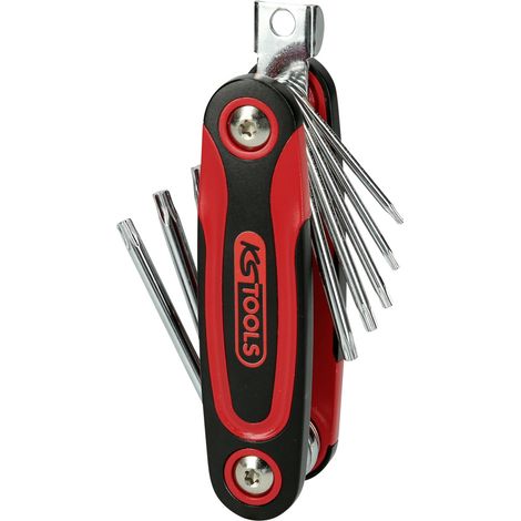 KS Tools TX-Winkelstiftschlüssel-Klapphalter, 8-tlg (1/4)