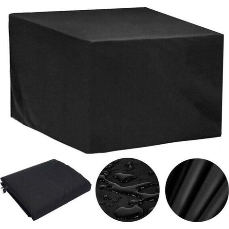 Schutzhülle für Gartenmöbel 80x80x80cm Oxford-Gewebe, wasserdicht, winddicht, UV-beständig (Schwarz) (1/5)