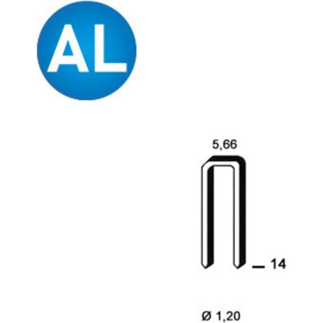 Agrafes E-14 aluminium