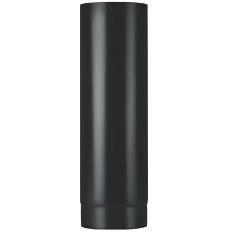 Save TUBO PER STUFA A LEGNA PORCELLANATO PLUS LIGHT Col. Nero opaco Ø cm. 12x 50
