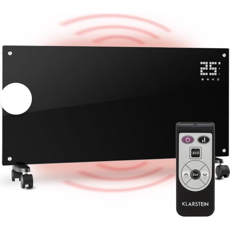 Klarstein – Convecteur mobile 2000W silencieux – Thermostat électronique – Programmation 7 jours – Chaleur uniforme sans zones froides