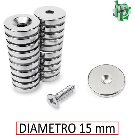 CALAMITA DIAM.15 CON FORO SVASATO ATTRAZZIONE FRONTALE (COPPIA)